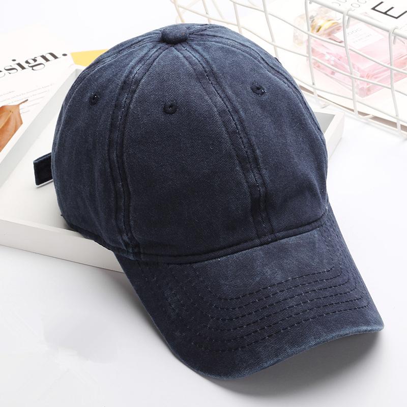 Vintage Washed Baseball Cap Unisex Adjustable Cotton Casual Sun Protection Hats