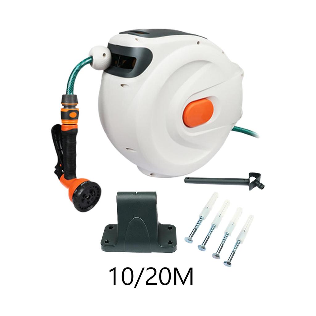Hose Reel, 7 Pattern Tail, Slow Rewind System, Auto to Water