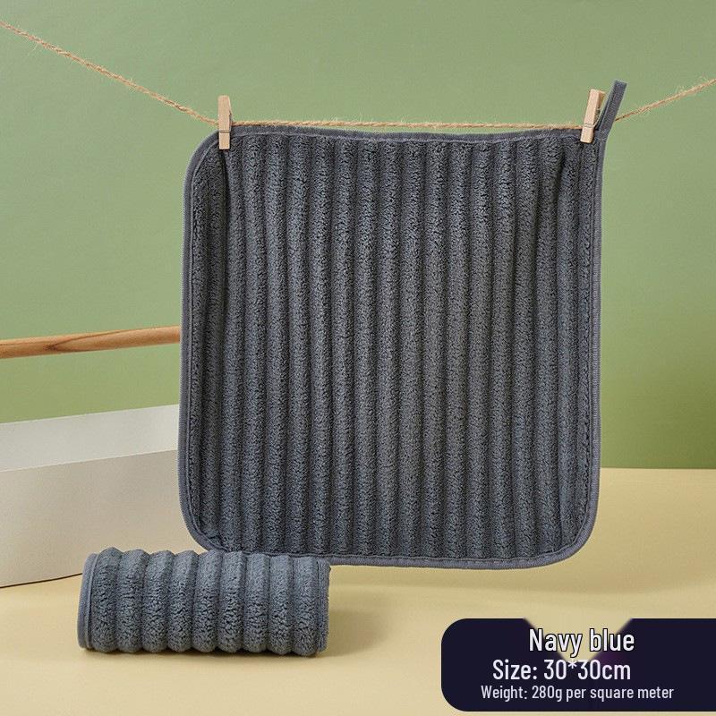 Rychleschnoucí ručník z oboustranného fleecu s pruhy v barvě cukrové vaty