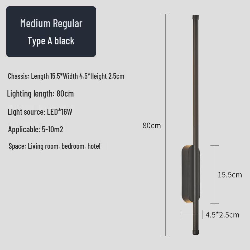 Creative Minimalist LED Wall Light for Hallway, Bedroom, Living Room, Study, and Staircase