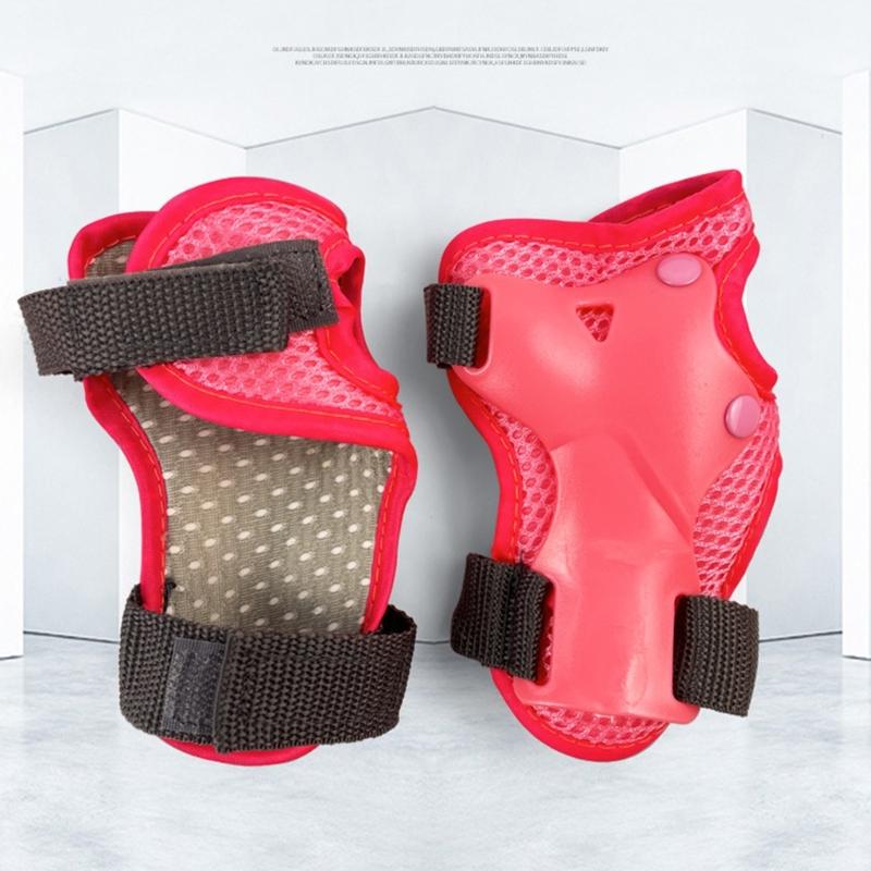 Adjustable Kids Roller Skating Protective Gear Set with Knee Pads Elbow Pads Wrist Guards for Girls and Boys Durable