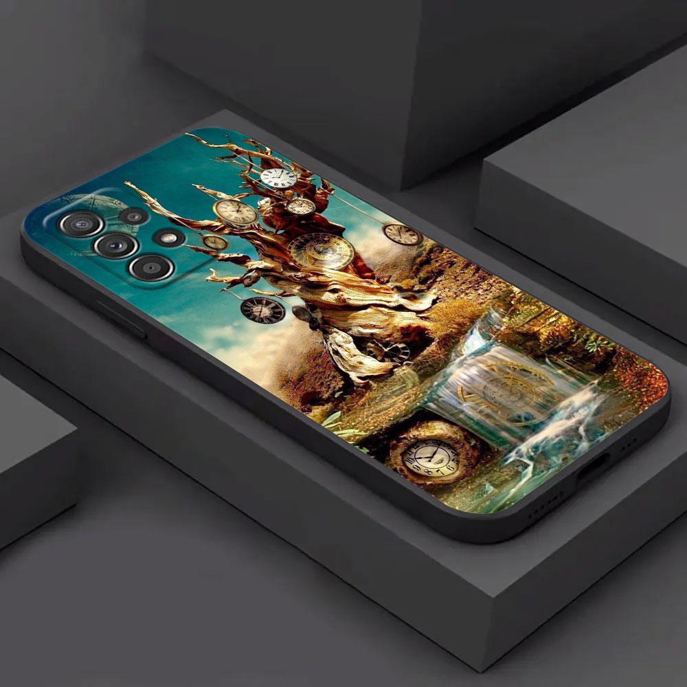 For Samsung Galaxy A56 Case A57 A55 5G A37 A17 A54 A52 A53 A34 A35 A32 A50 A72 A7 Cover Funny Oil Painting Van Gogh Starry Night
