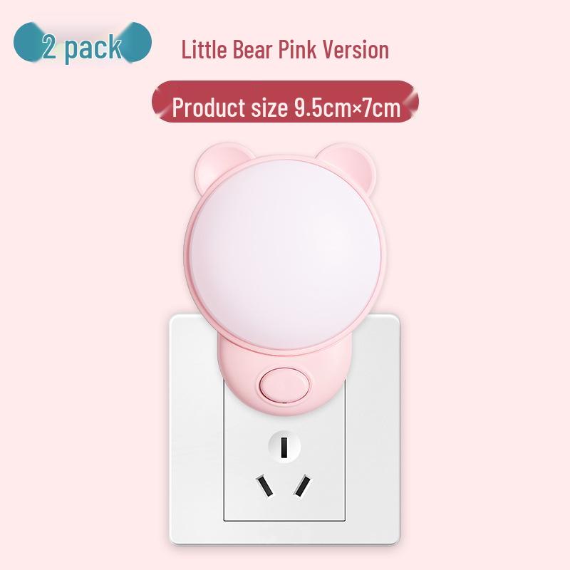 Children's Soft Night Light: Eye-Protection Plug-in Bedside Lamp for Sleep & Baby Feeding