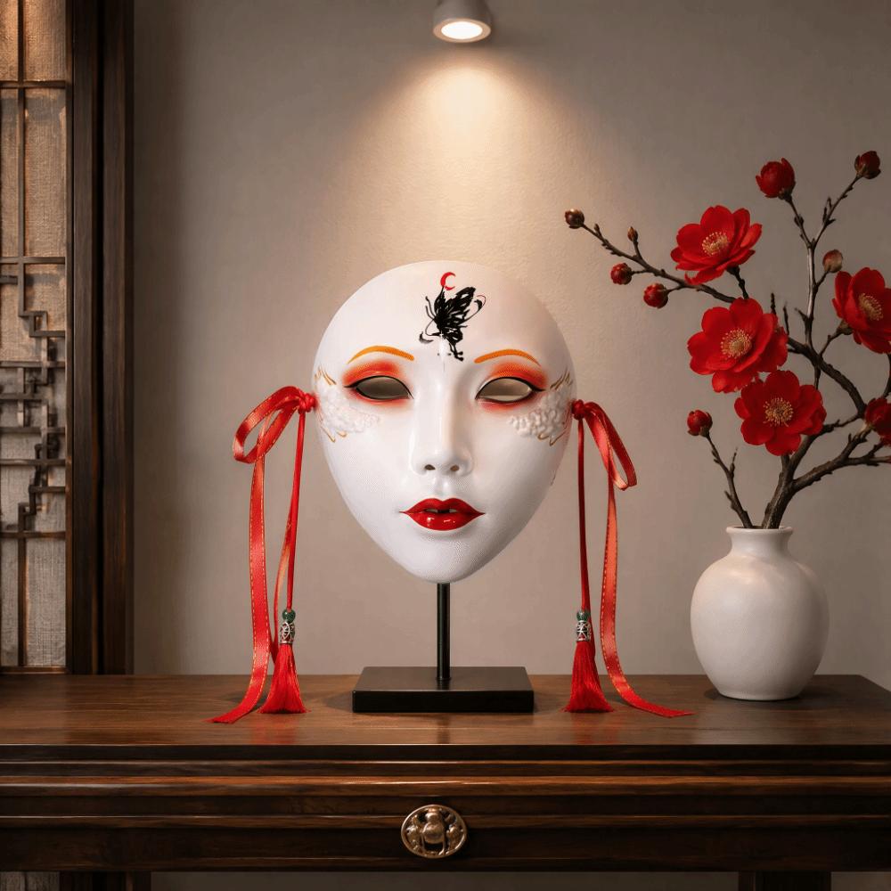 Hand-Painted Anime Mask Full Face Masquerade Mask Diy Project Cosplay Mask  Costume Party