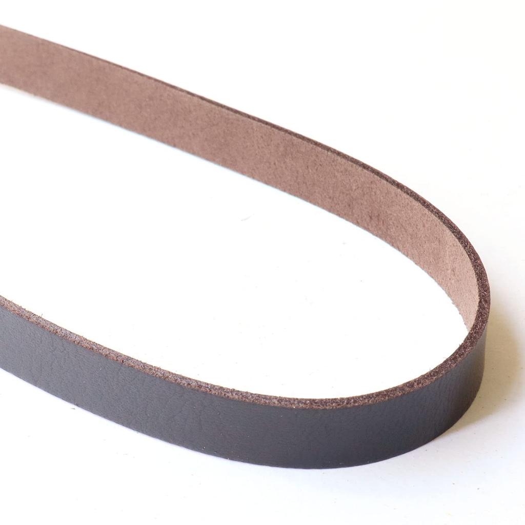 Nippon Chuko NBK Genuine Leather Shoulder Strap, Water-Repellent, Silver Hardware, Narrow Width, 12mm, Chocolate, KT60-S-C