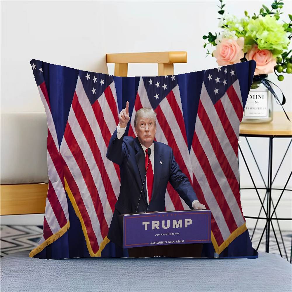 2025 Donald T-Trump Poszewka na poduszkę Dekoracja domu Sofa do salonu Dostosowana