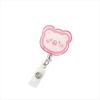 Work Card Clip Bear Rabbit ID Card Clips Name Card Holder Nurse Badge Holder Retractable Badge Reel