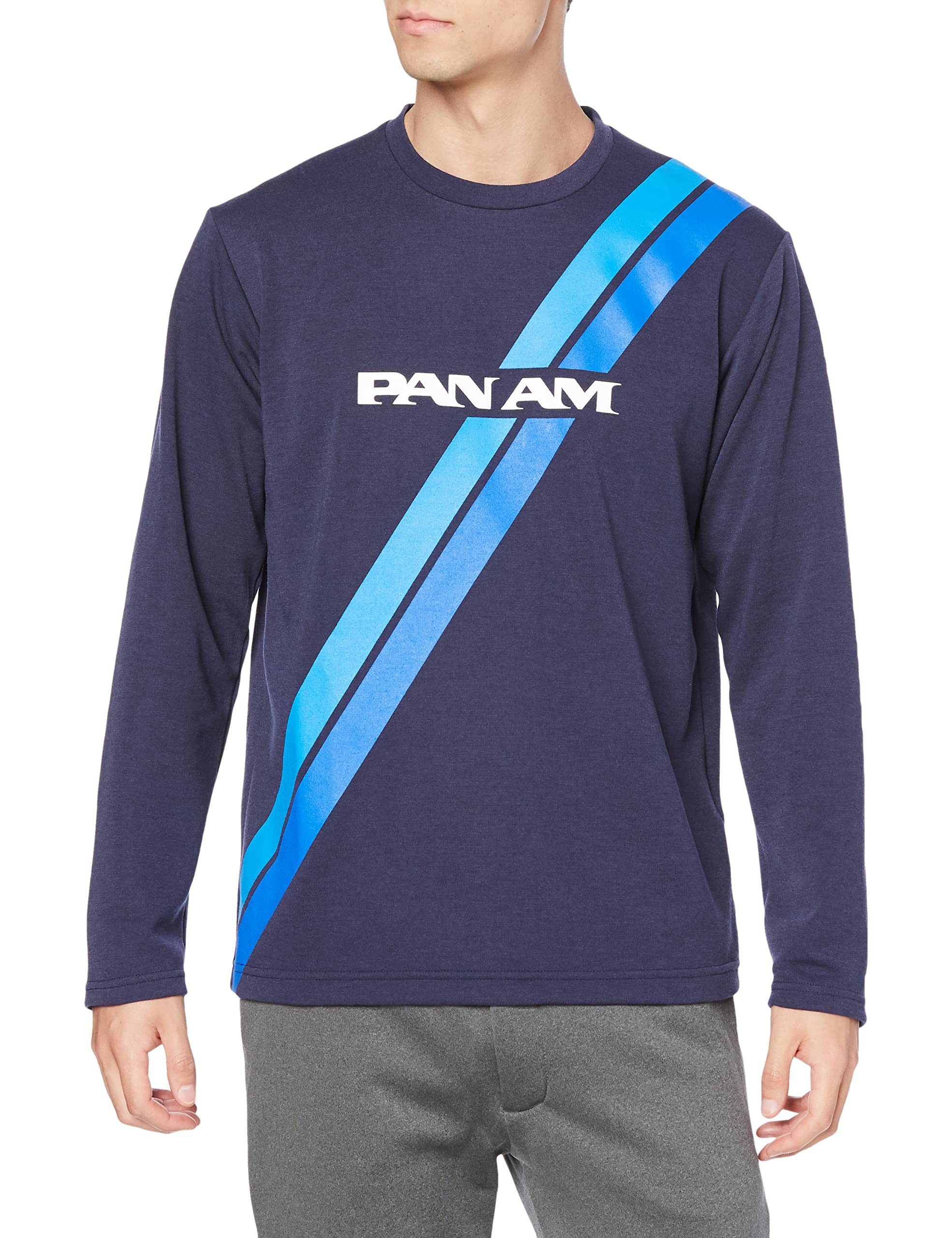 Mizuno PANAM Breath Thermolite Inner Crew Neck Pan Cold Go to by Size S T-Shirt, Am, Weather, Travel, Outdoor, B2JA1585, Navy,