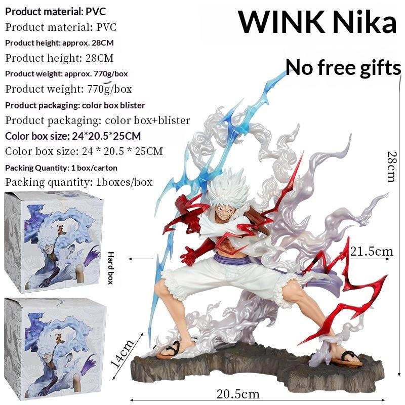 Premium Quality Action Figures One Piece Wink Gk Grip Thunder Fifth Gear Nika Luffy Model Anime Figurine For Fan And Collectors
