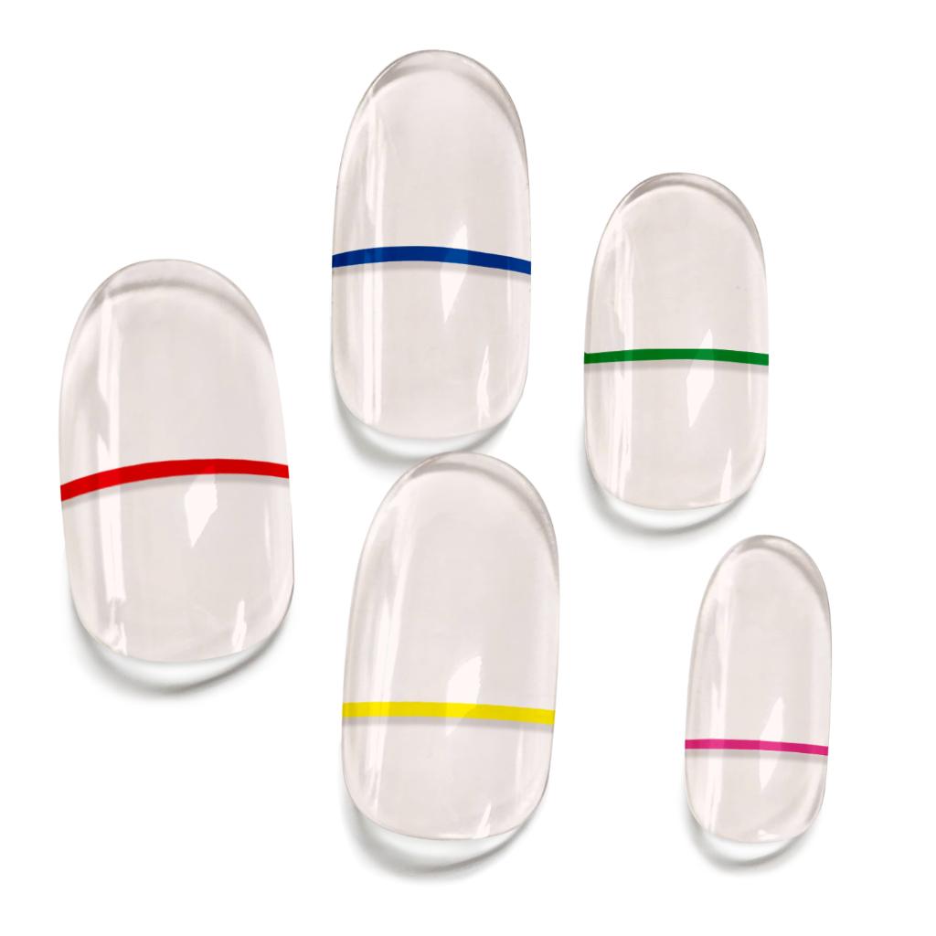 Korean Gel Nail Stickers UV Lamp | Salon Look At Home | No Glue Needed POINT VER.