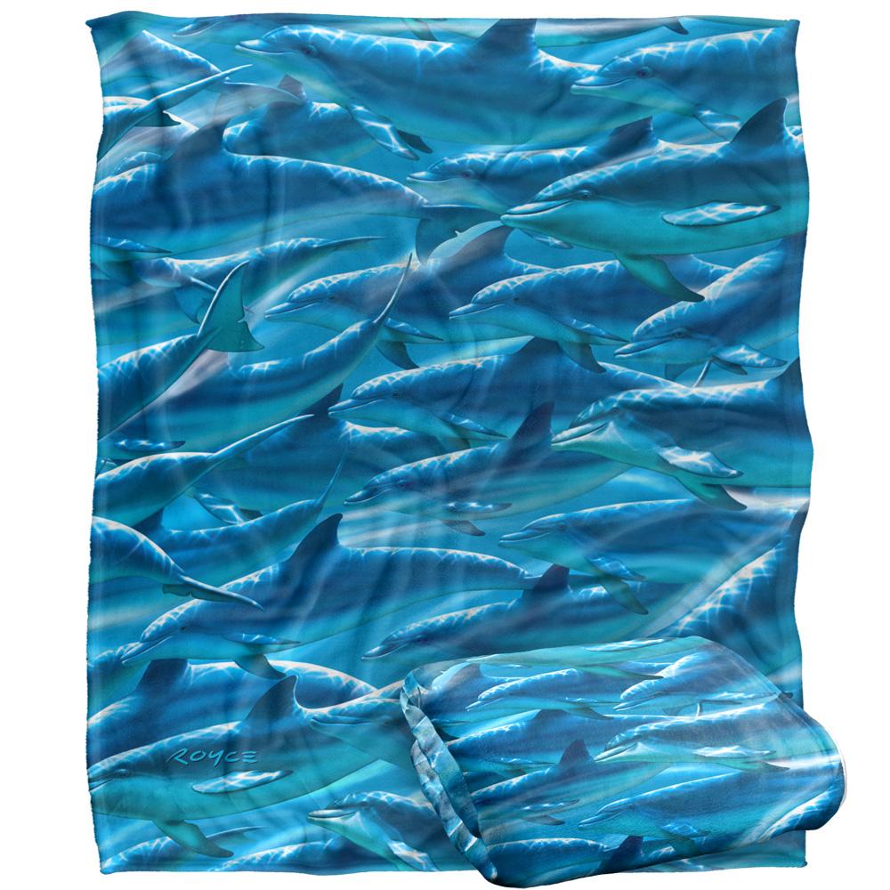 Royce McClure Silky Dolphin Race Supersoft Blanket