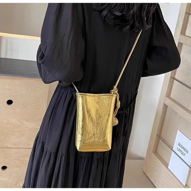 Bolsa Transversal Estilosa para Celular Feminina, Porta-Chaves Mini de Verão 2025 e Bolsa de Ombro Único