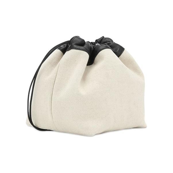 Jil Sander Minimalist Reversible Drawstring Bag Women Tote Bag White Black JSPT853407WTB73003N102