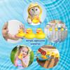 1-100Pc Mini Orange Rubber Ducks Set In Bulk With Sunglasses Float Squeak Tiny  Rubber Duck Toy For Kids Party Birthday Supplies