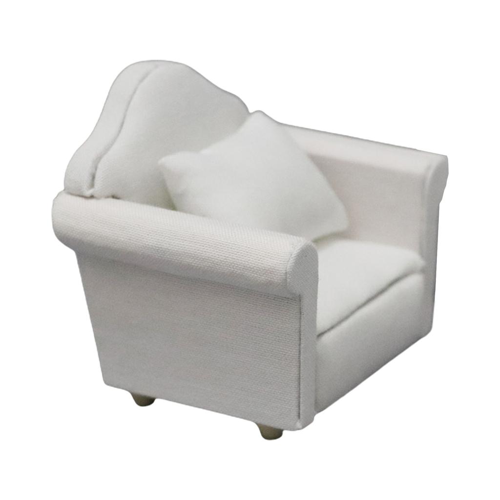 Realistic Sofa Model Figure Mini Armchair Miniature 1/12 Dollhouse Decoration Accessories Scale Furniture Toy Teens Gift