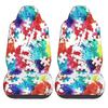 Autism Awareness Jigsaw Puzzle Car Seat Covers Set of 2 Front Bucket Seat Protector Accessories Universal Fit Most Cars Trucks