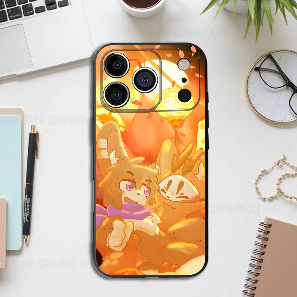 

Anime F-Fabulous Beasts Black Phone Case For IPhone 17 16 15 14 13 12 13 12 11 Pro Max Plus XS XR Silicone Soft Back Cover iPhone13