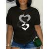Summer Women's Cartoon Print Loose Oversized Casual Round Neck Short Sleeved T-shirt Top