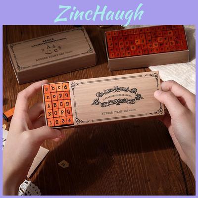 Vintage Typewriter Letter Stamp Set For Scrapbooking And Journaling