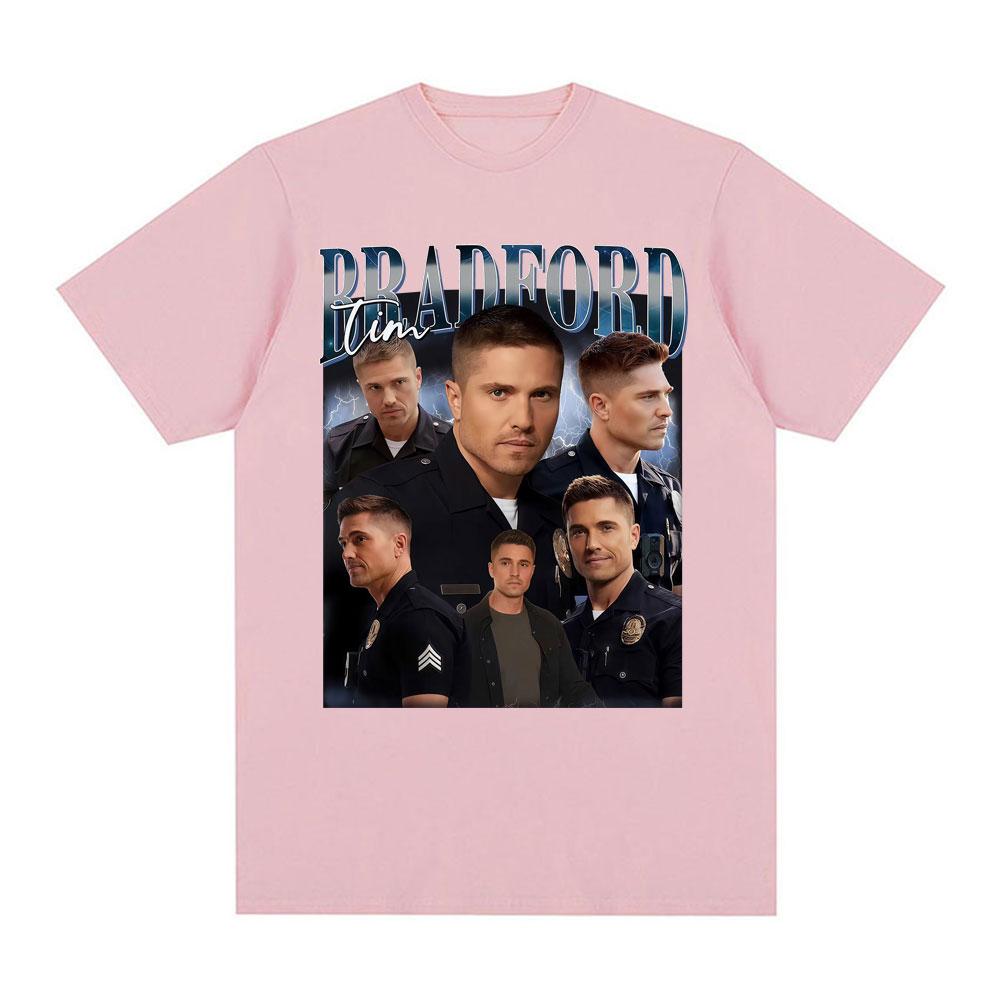 Tim Bradford The Rookie Vintage 90s Movie Pattern Unisexs Tshirt Fashion Hip Hop Oversized Tshirt Comfortable Cotton Tshirt