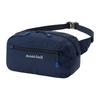 MONTBELL 2.5L Casual Versatile Zip Closure Nylon Belt Bag Medium Unisex Couple Navy Blue