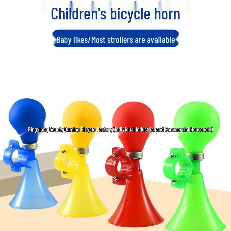 

Детский милый велосипедный и самокатный воздушный гудок-звонок зелёный