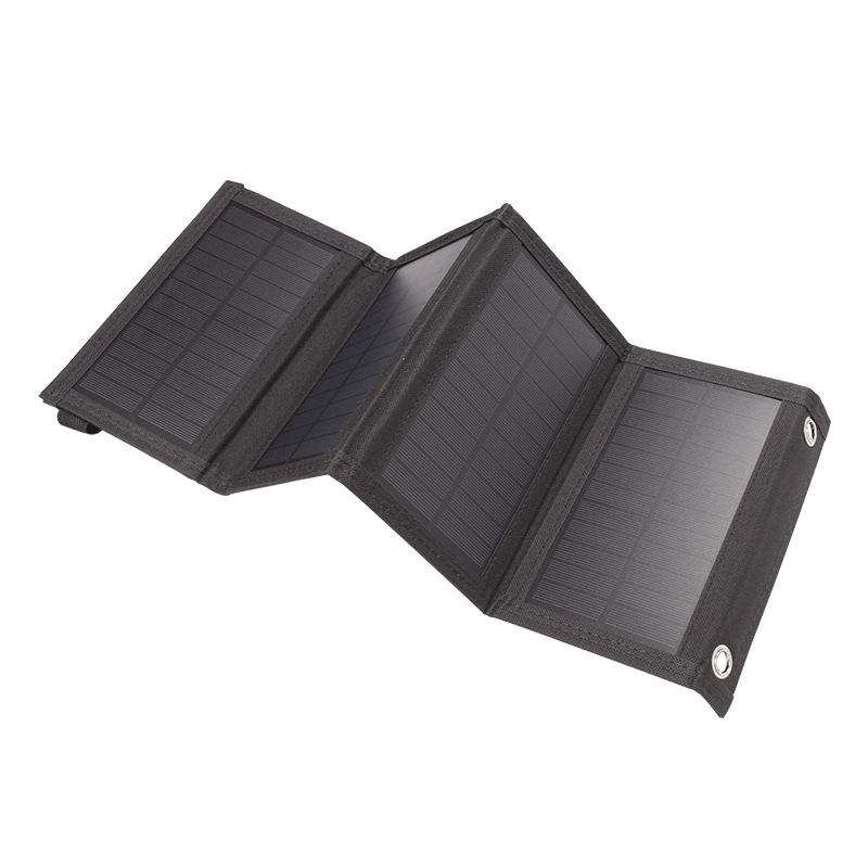 Solar Panel USB Charging Folding Bag Outdoor Camping Mobile Phone Folding Battery Charging Board 5V10W20W