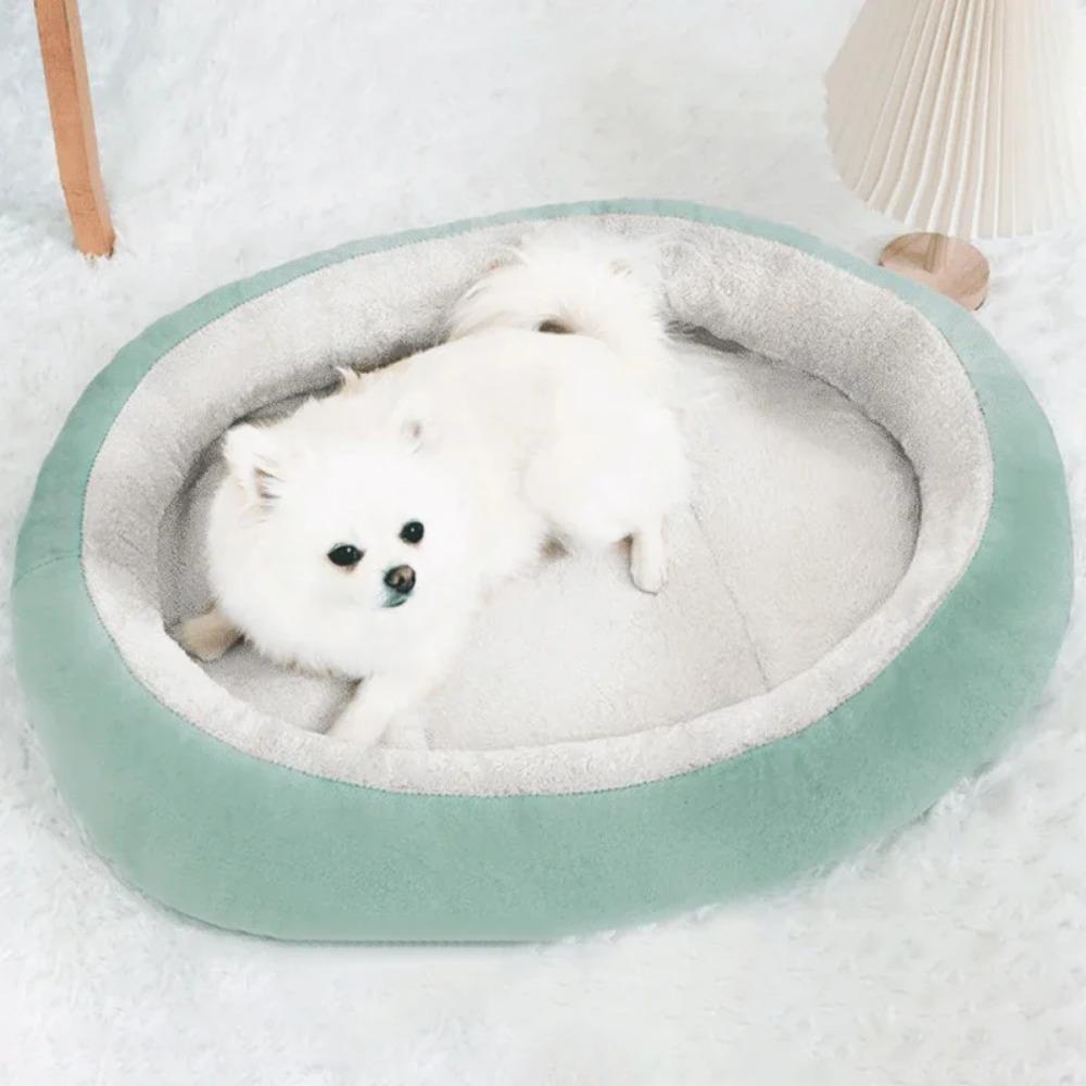 Round Dog Bed Dog Accessories Puppy Dog Mat Soft Pet Bed Winter Thickened Pad Dog Sleeping Bed Sofa Pad Dog Small Large Dogs
