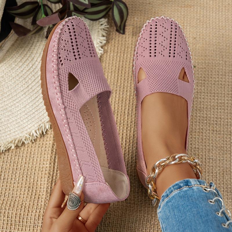 Large Size Explosive Stitching Solid Color Women's Flat-bottomed Loafers, Supplied by E-commerce
