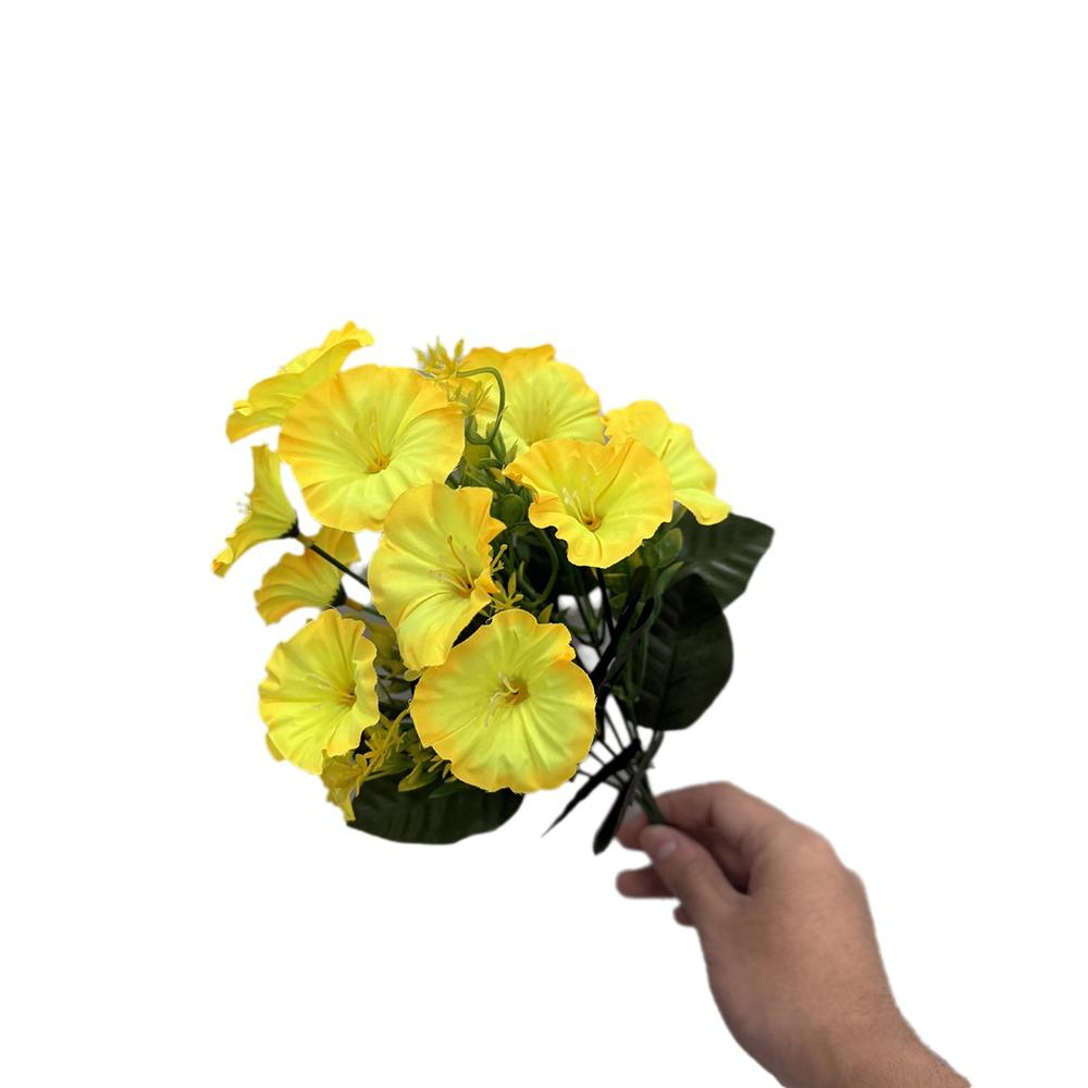 

Fashion Handmade Craft Artificial Flowers Trumpet Flower Festival Party Supplies Fake Flowers DIY Floral Bridal Bouquet Outdoor жёлтый