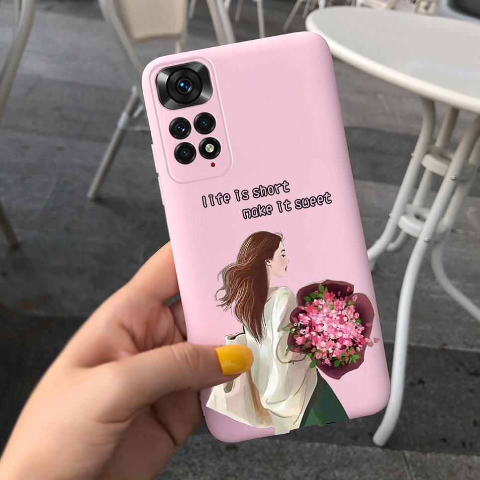 Stylish Girls Case For Xiaomi Redmi Note 12 Pro Phone Case Soft TPU Cover for Redmi Note 12 12s 4G note12 Pro Plus Pro+ 5G Etui
