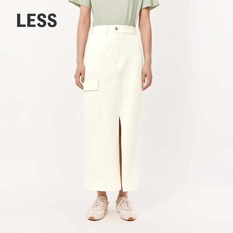 LESS 2024 Spring Cotton Casual Long Skirt L