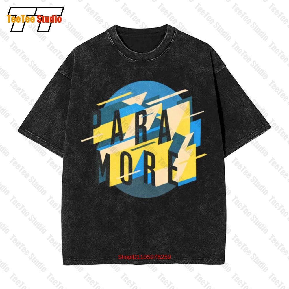 ParamoreSharp Geoscape Vintage Oversized TShirt S S