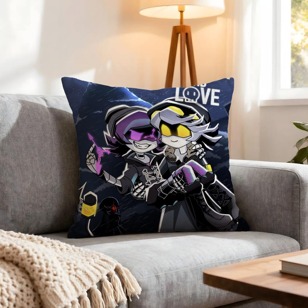 Cartoon Murder Drones Cushion Cover 1Pcs Decorative Covers Soft Cushion Case For Sofa Couch Decor 40X40 45X45 Pillowcases
