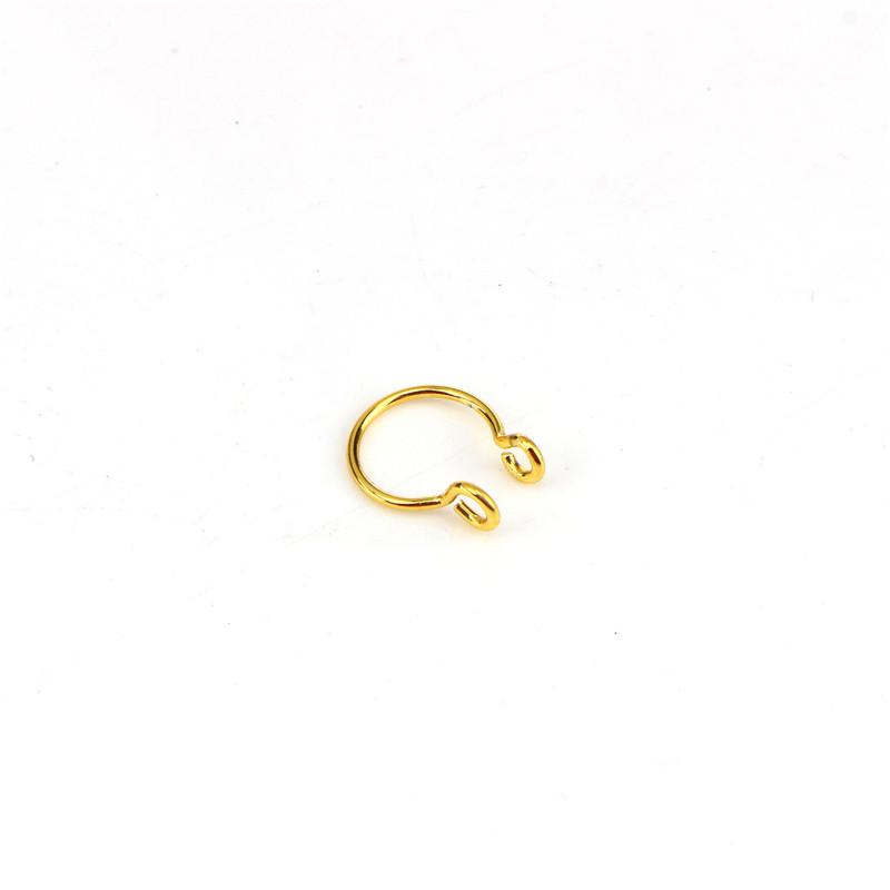 Women Fake Piercing Nose Ring Hoop Septum Piercing Nose Clip Rock HipHoop Stainless Steel Magnet Fashion Body Jewelry