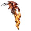 Led Night Light Dragonfire Guardian Wall Sconce, Gothic Fantasy Dragon Head Lamp, Vintage Resin Sculpture with Flame for Medieval Home Bar Decor