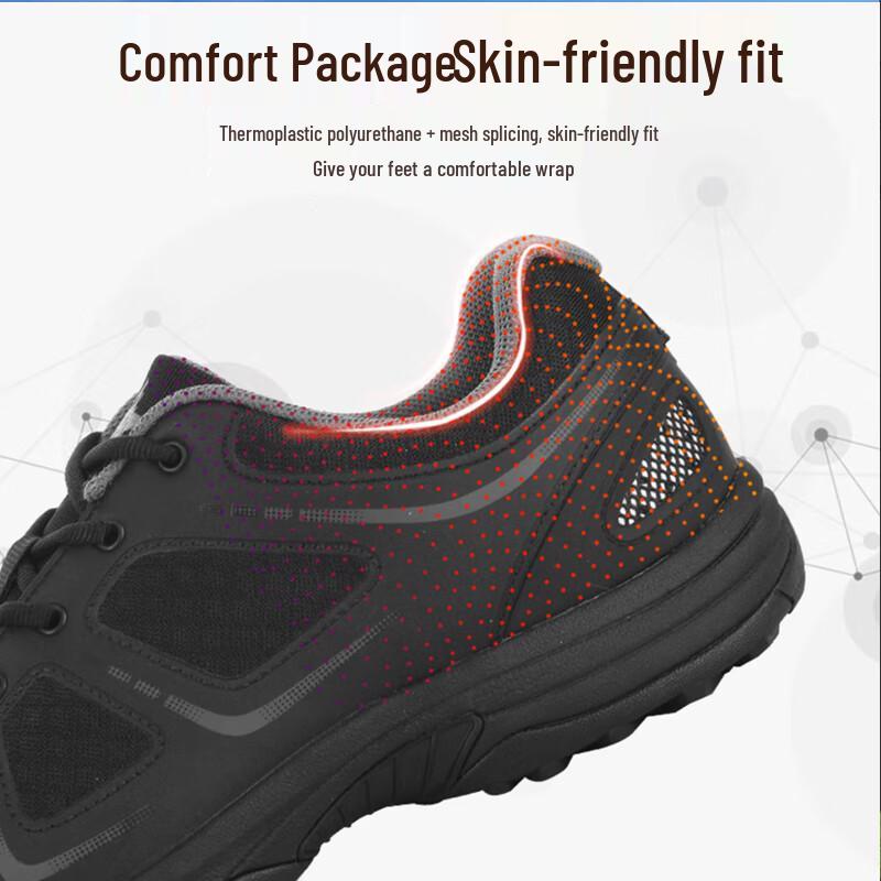 Qishanyue Black Breathable Lightweight Training Shoes