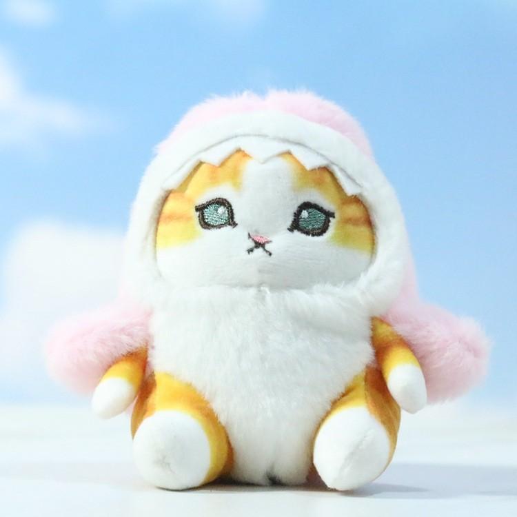 

Плюшевый брелок в виде кошачьей акулы, наполненный ультрамягким PP-хлопком для снятия стресса розовый