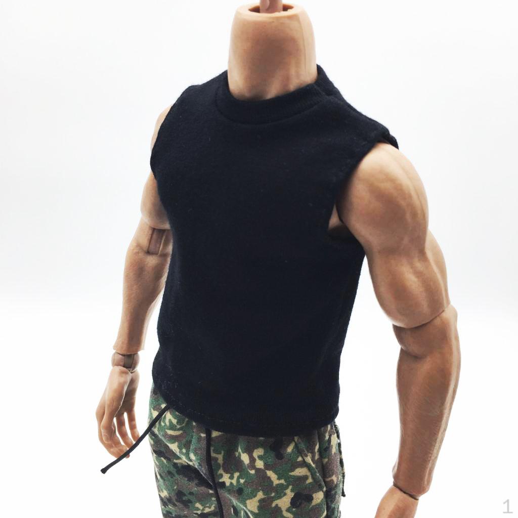 1/6 Herren Tanktops Ärmellos für 12 Zoll TC Dragon Körper