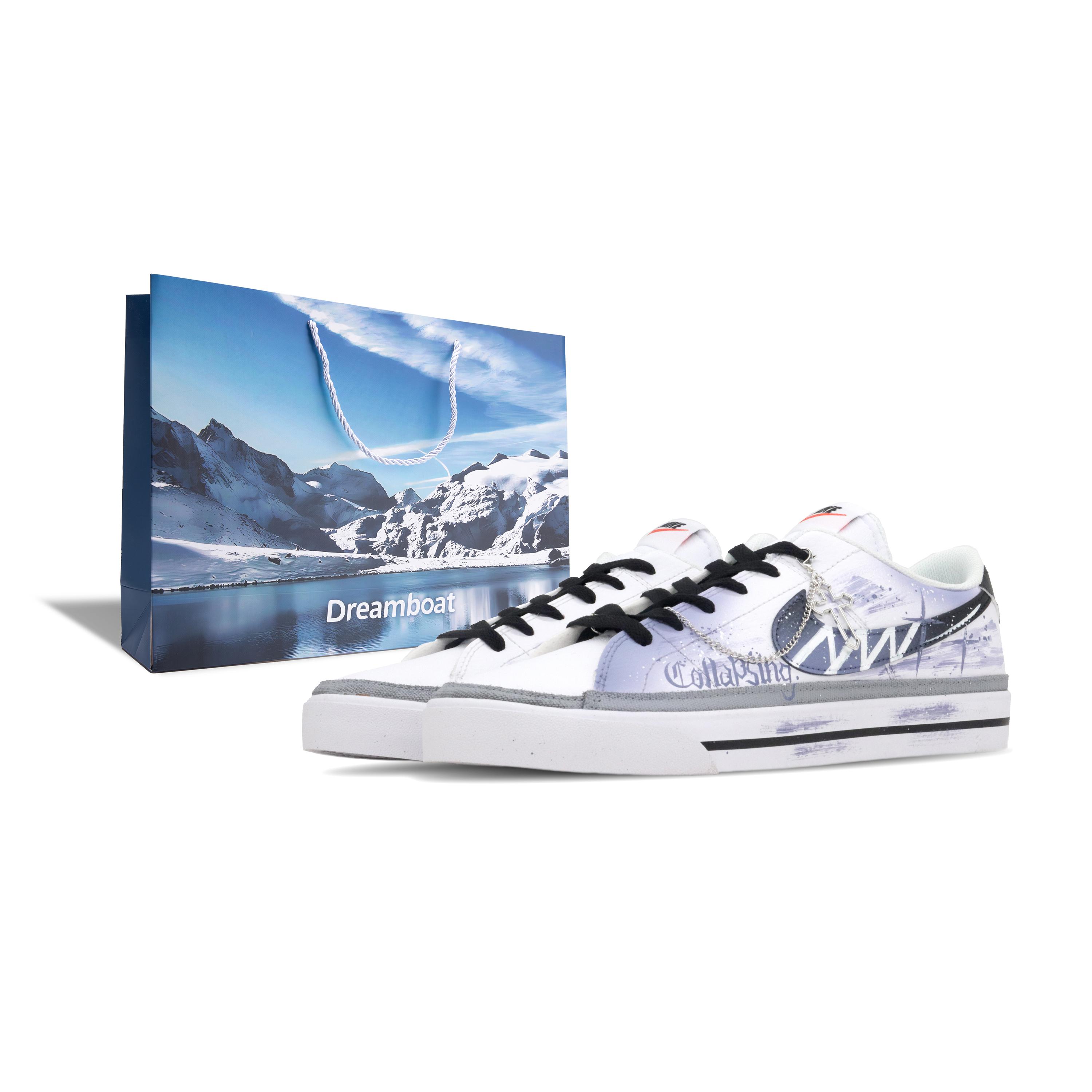 

Nike Court Legacy Low top Skateboard Shoes Men s White DH3162-100(Team253--BOX) 43