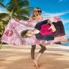 1pc J-Justin B-Bieber Beach Towel Lip Print Design Super Absorbent Suitable for Beach Vacation Pool Summer Gift for Friends