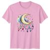 Crescent Moon Crystals Celestial Witchy Graphic TShirt