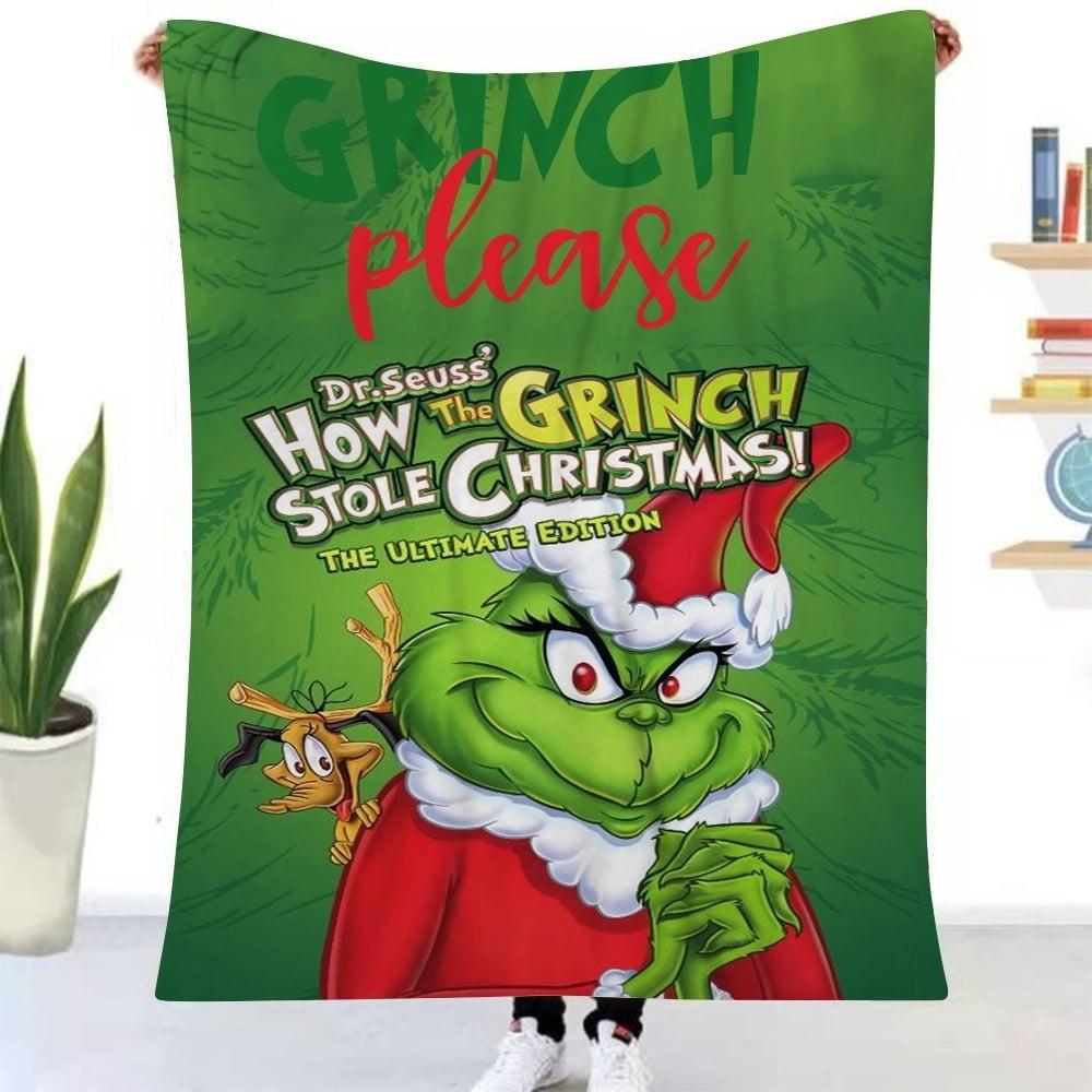 

Рождественское зеленое одеяло, ультрамягкое покрывало для дивана-кровати, легкое теплое постельное белье, флисовое постельное белье 80x120 см One Size