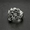 Adjustable Open Skull Ring Vintage Pirate Style Copper Statement Jewelry Men Women
