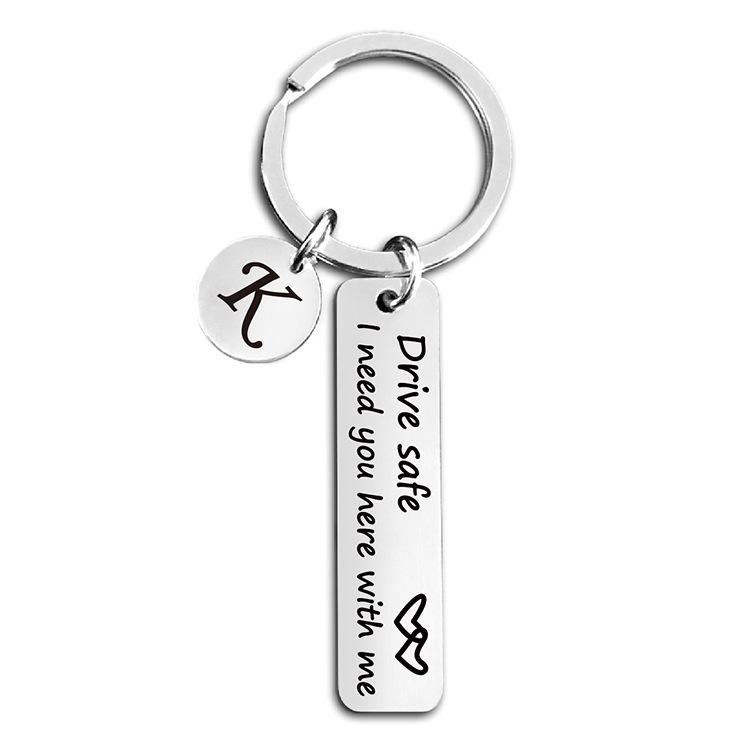 Drive Safe: Heart Keychain Pendant W/ 'I Need You Here' Message