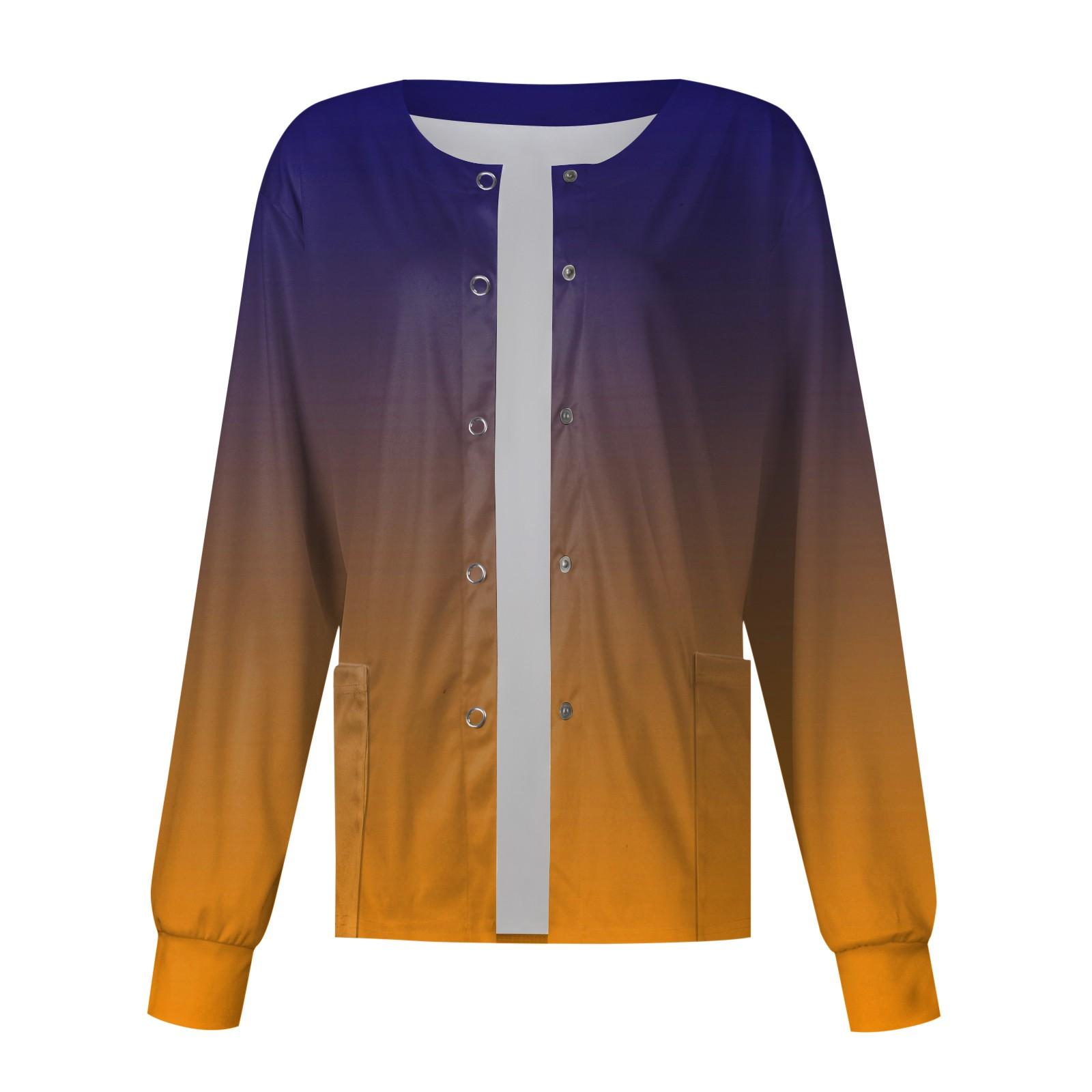 

Женский однобортный защитный комбинезон с длинным рукавом и карманом, рабочий воротник-стойка, кардиган, куртка, топ M жёлтый