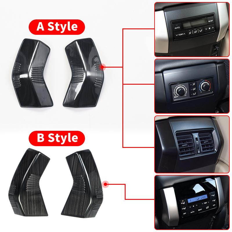 Armrest Box Air Vent Corner Protector Patch For 2010- Toyota Land Cruiser Prado 150 LC150 Interior Decoration  Accessories