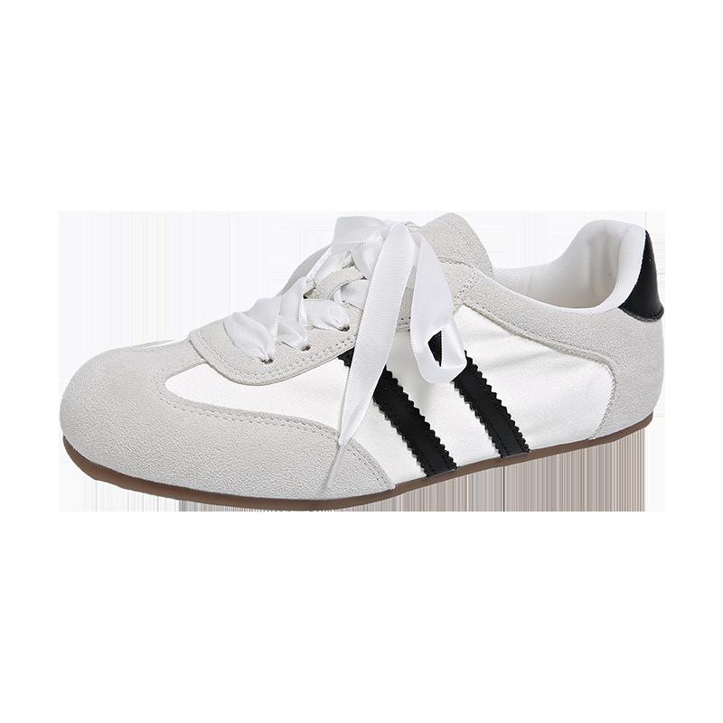 Korean niche ballet training shoes women's summer 2025 new versatile flat-bottomed retro sports and leisure shoes board shoes