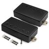 Musiclily Pro Alnico 5 Covered Humbucker Neck and Bridge Pickup Set for LP Electric Black LP-CBLA (7.8K/8.8K) Guitars,