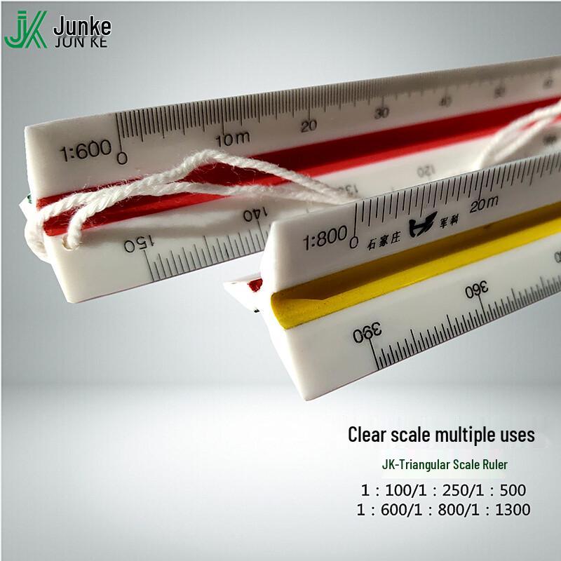 Multifunctional Triangular Scale Ruler Set (5-Pack)